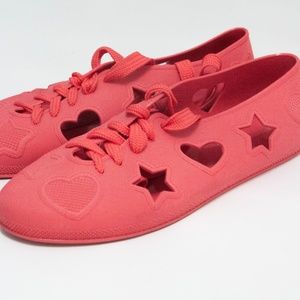 Pink Plastic Unique UK Flats